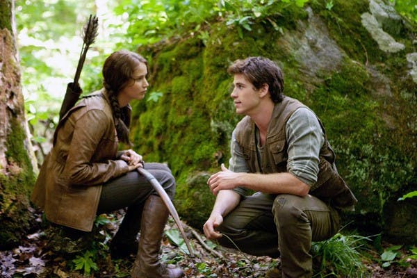 Jennifer Lawrence and Liam Hemsworth in "The Hunger Games." (Photo courtesy of Murray Close)