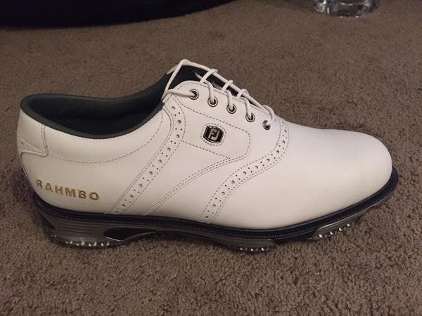 What Jon Rahm wore to the 2015 Phoenix Open (Photo courtesy of his caddie, Ben Shur, on Twitter)