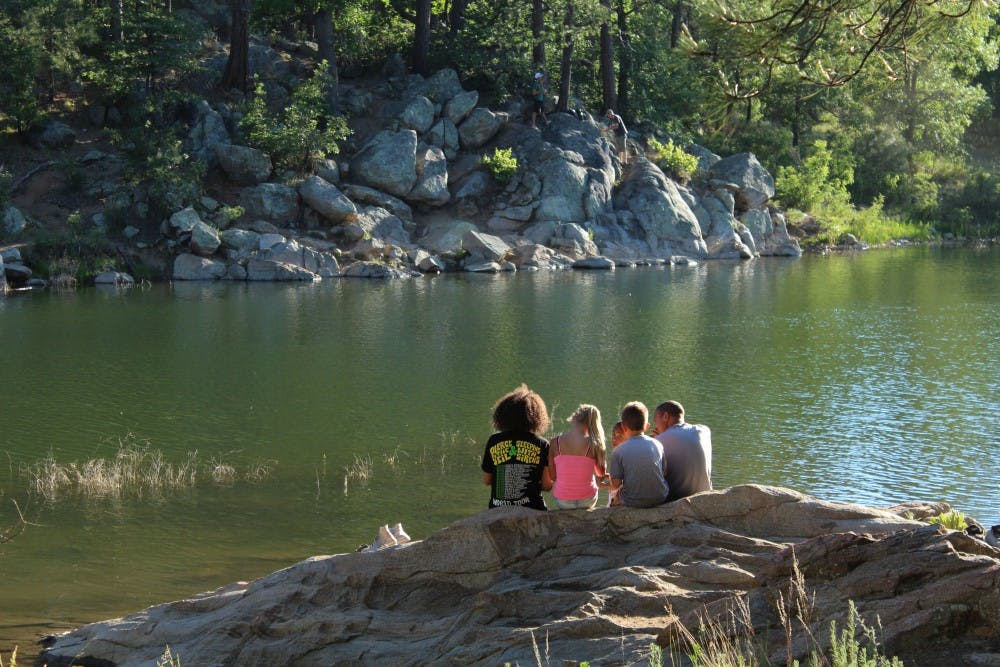 Goldwater Lake in Prescott, Arizona is enjoyed by tourists from all ages around the state taken on Monday March 6th, 2017.