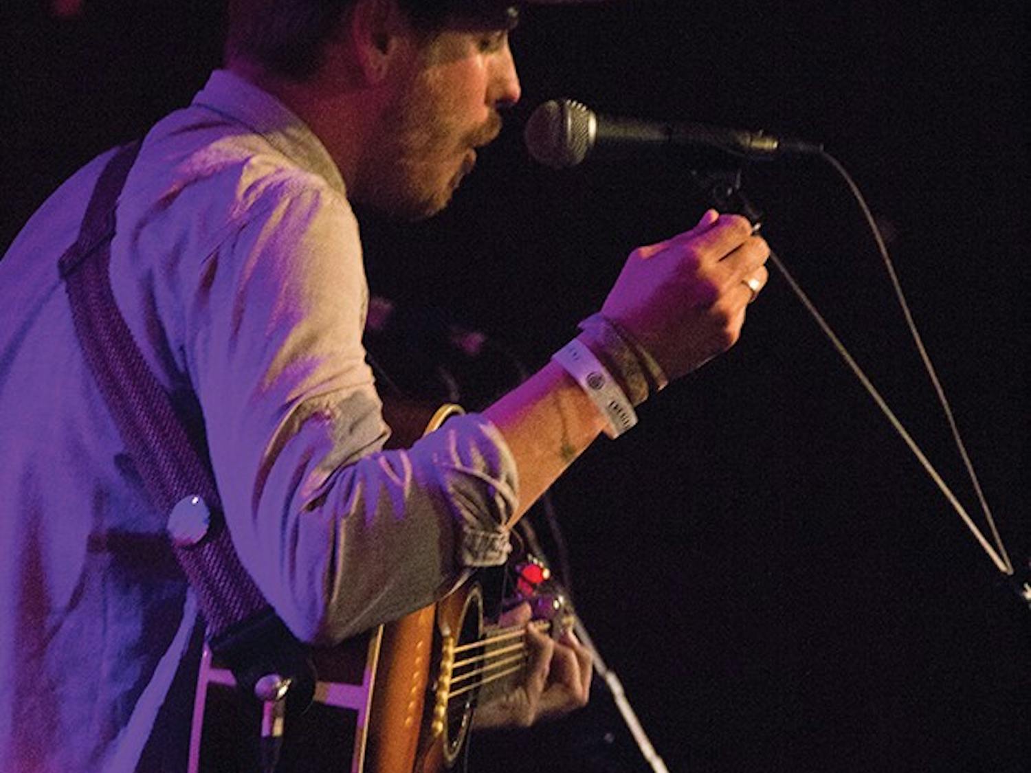 American Longspurs frontman, Zach Zimmerman, performs at an all-ages free show at Crescent Ballroom. Photo by Noemi Gonzalez