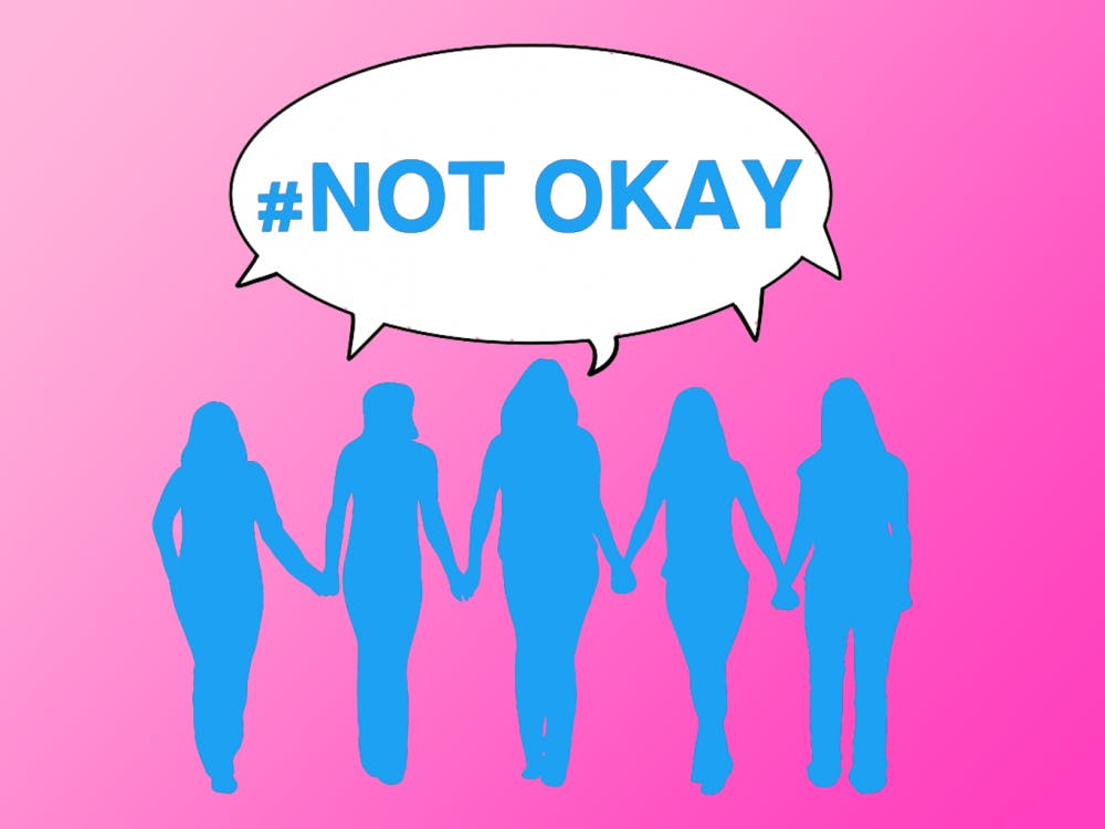 Women must stand together in the fight against sexual assault. Illustration published Tuesday, Nov.15, 2016.