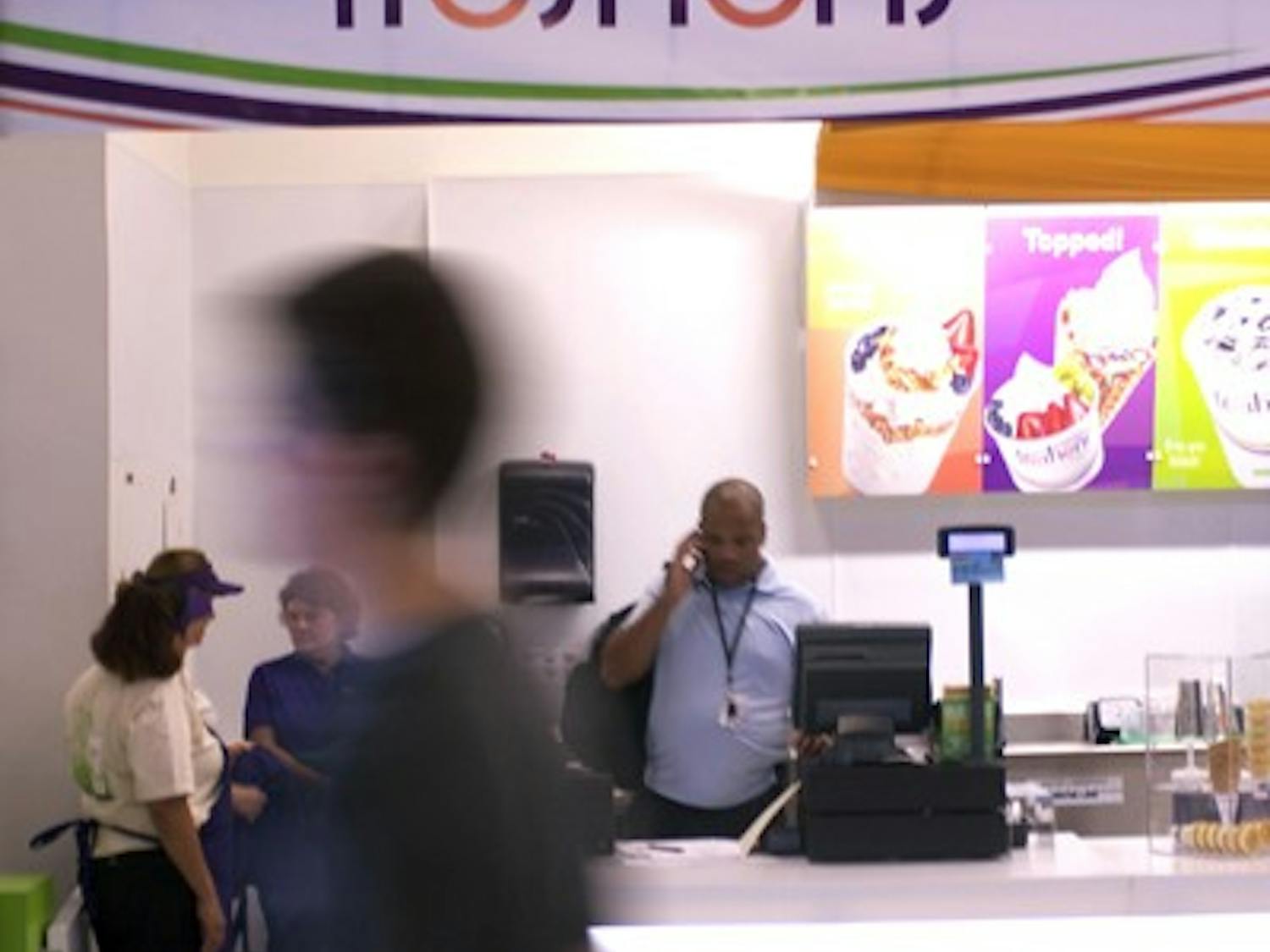 FOOD FOR THOUGHT: Freshens, a new frozen yogurt spot in the Memorial Union, offers students a way to snack healthy. (Photo By Scott Stuk)