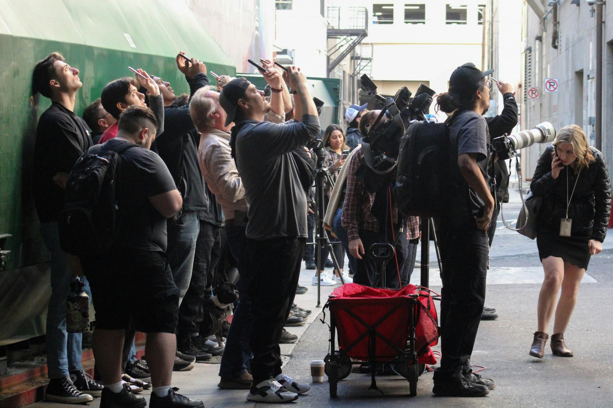 GALLERY: Anti-abortion activist arrested after climbing Chase Tower near downtown campus