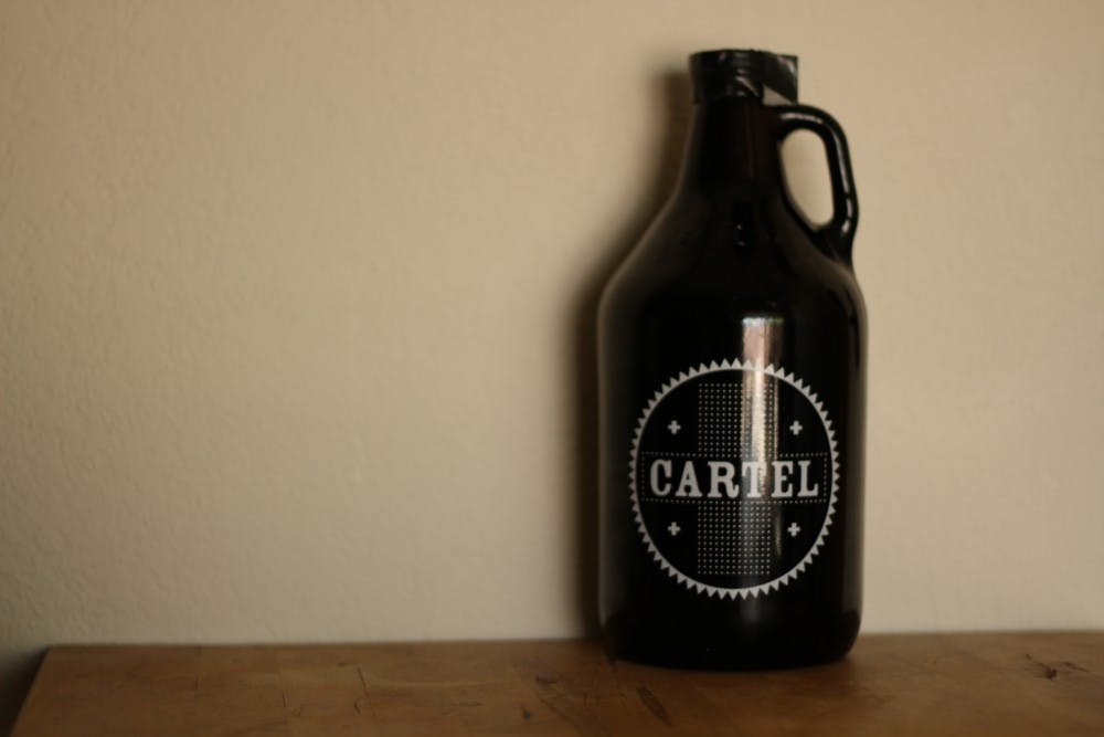 An $8 Cartel Growler full of Cartel Imperial IPA. (Photo by Zane Jennings) 