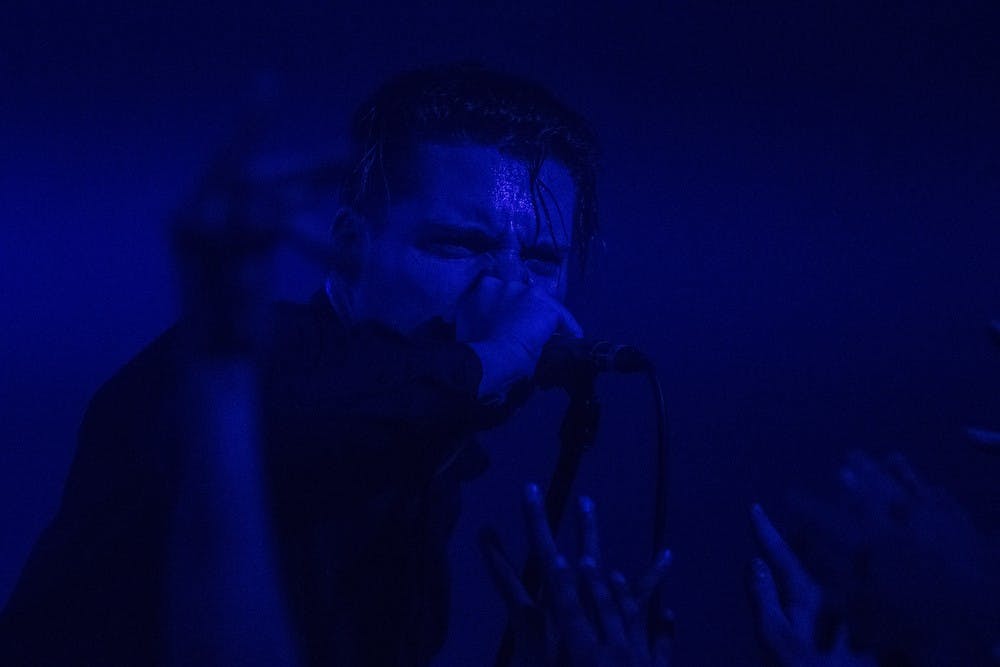 Deafheaven performs songs from their newest album 'New Bermuda' on Wednesday, Nov. 18, 2015, at Crescent Ballroom in Phoenix.