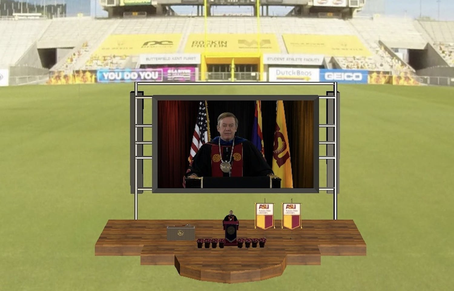 President Michael Crow on virtual graduation