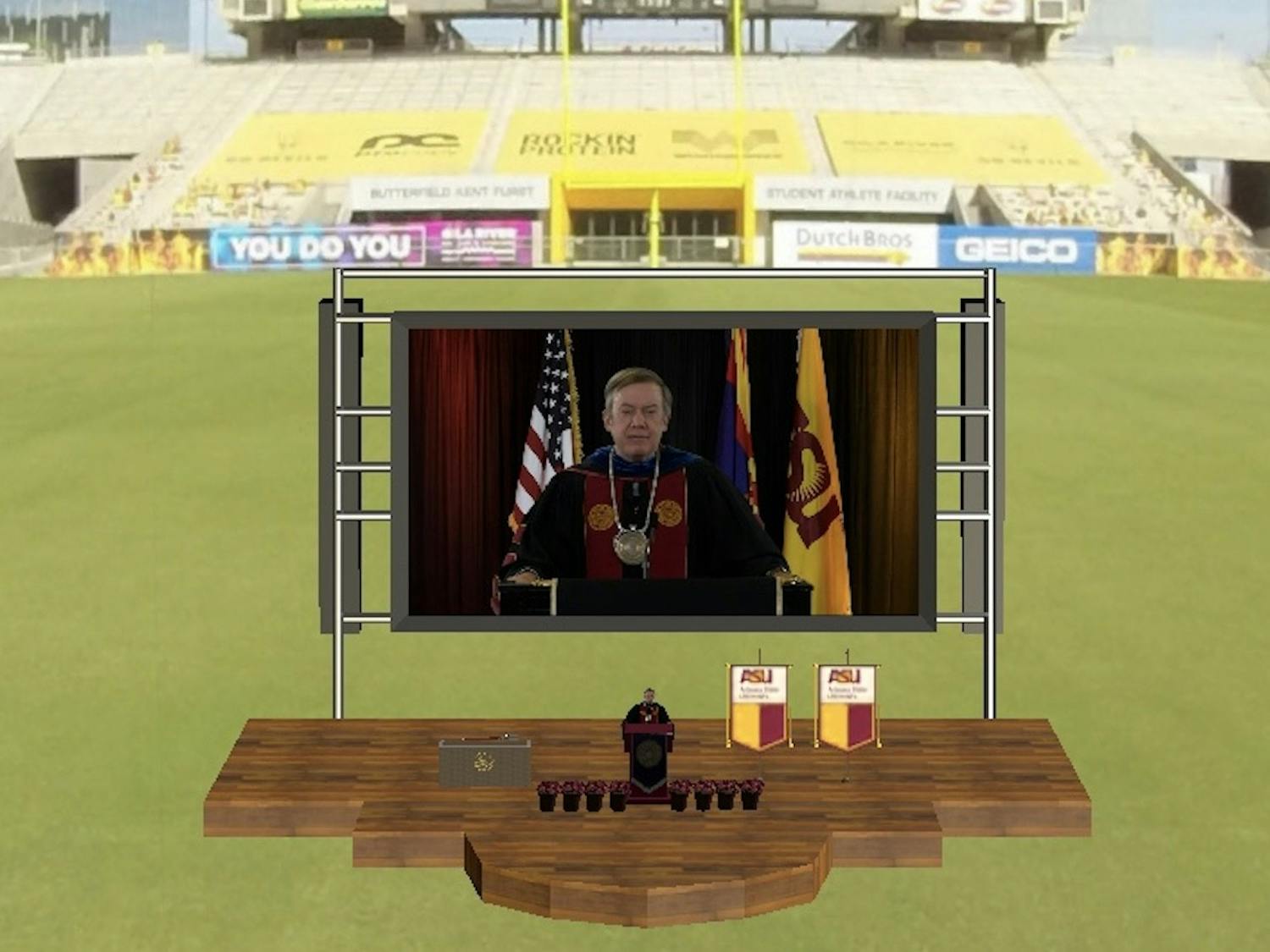 President Michael Crow on virtual graduation