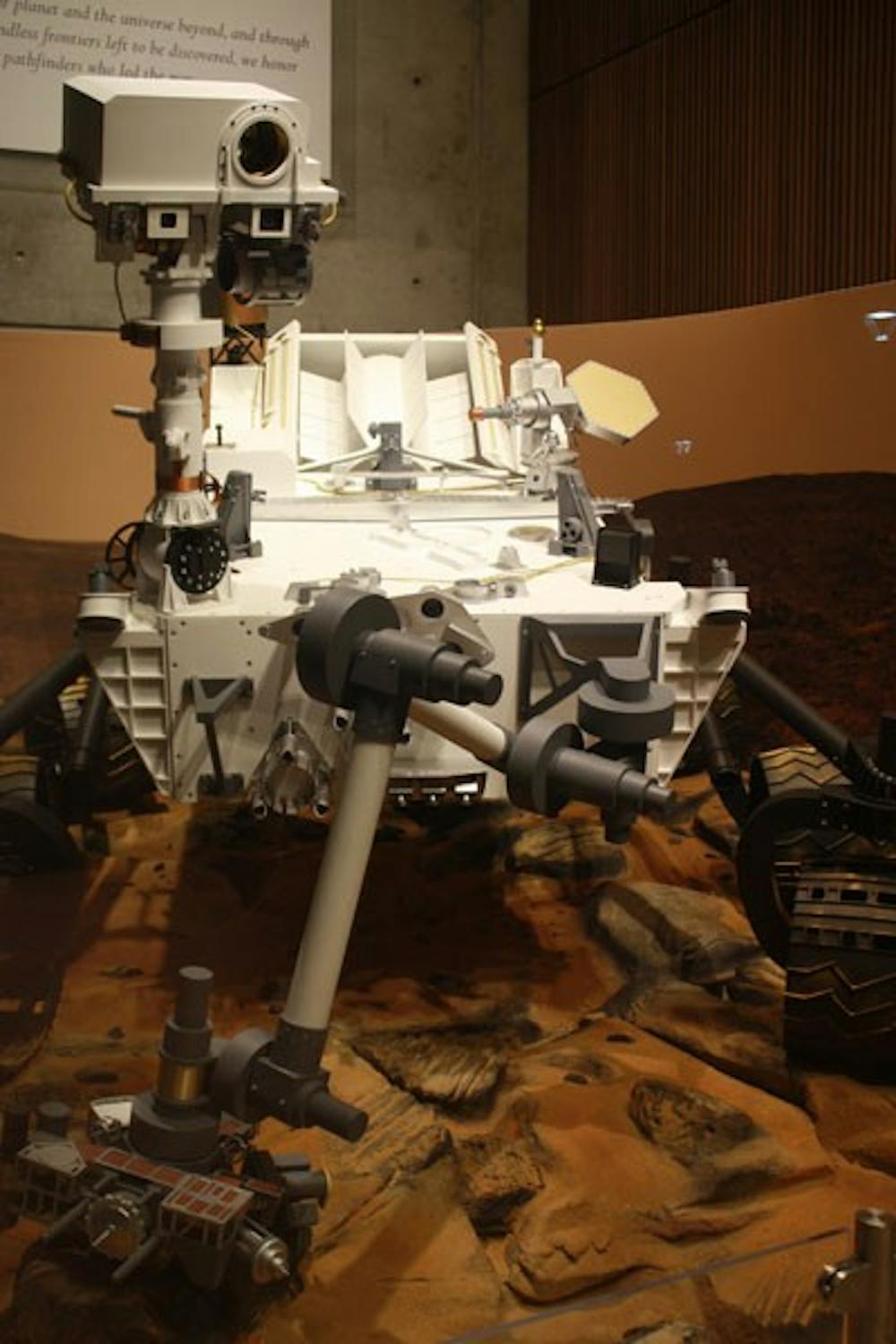 In the School of Earth and Space Exploration, students find replicas of the Mars Rover and spaceships that have helped scientists learn more about the nature of space and understand its complexity. (Photo by Hector Salas Almeida)