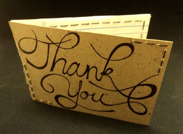 Write your message on the inside and send the card out!