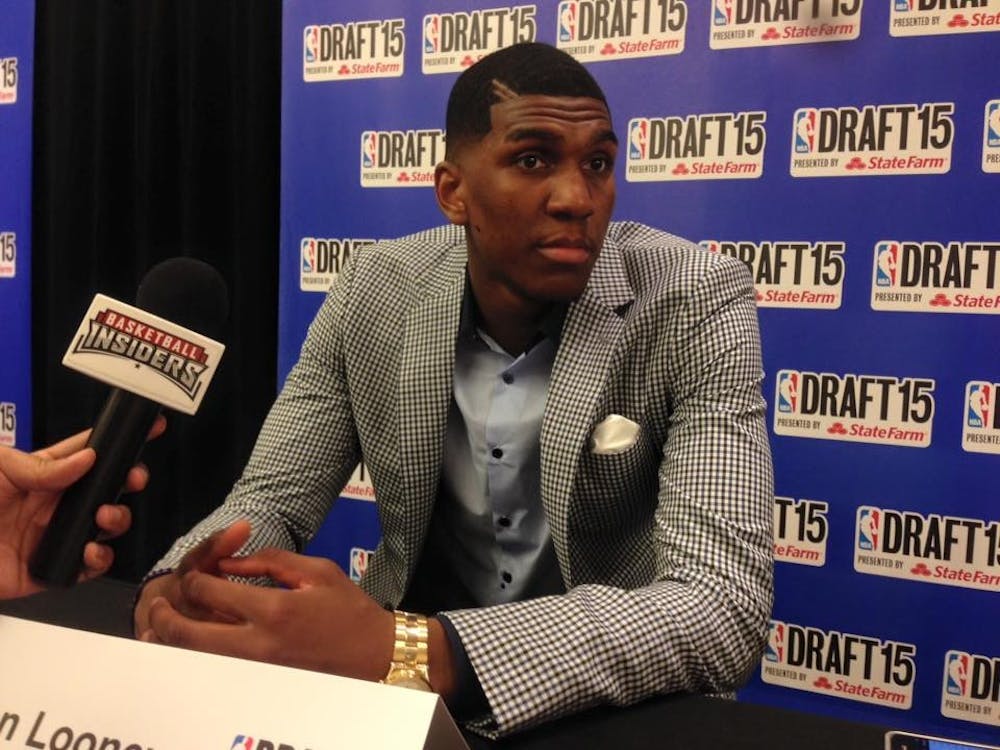 Photo by Matthew Tonis | The State PressFormer UCLA forward Kevon Looney answers questions at NBA Draft Media Day on June 24 in New York City. (Photo by Matthew Tonis)