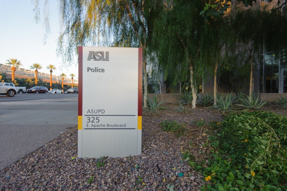 The ASU Police Department headquarters is seen in Tempe on Tuesday, Sept. 30, 2014.