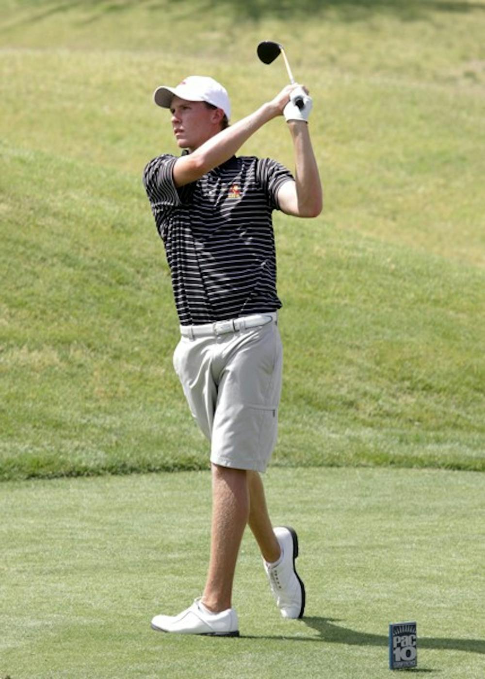 Senior Spencer Fletcher tees off at the Pac-10 Championships in 2010. The struggling men’s golf team is looking for improvements at the GCAA Match Play early next week. (Photo courtesy of Steve Rodriguez)