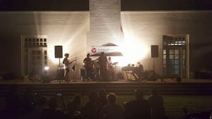 Nick Perkins performs&nbsp;in the Tempe Secret Garden on Thursday, August 25.