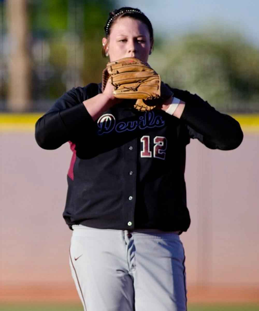 Dallas Escobedo prepares to pitch in a game against Texas A&M on May 27, 2011. Escobedo will lead the Sun Devils in their season opener against Western Michigan in the Kajikawa Classic. (Photo by Aaron Lavinsky)