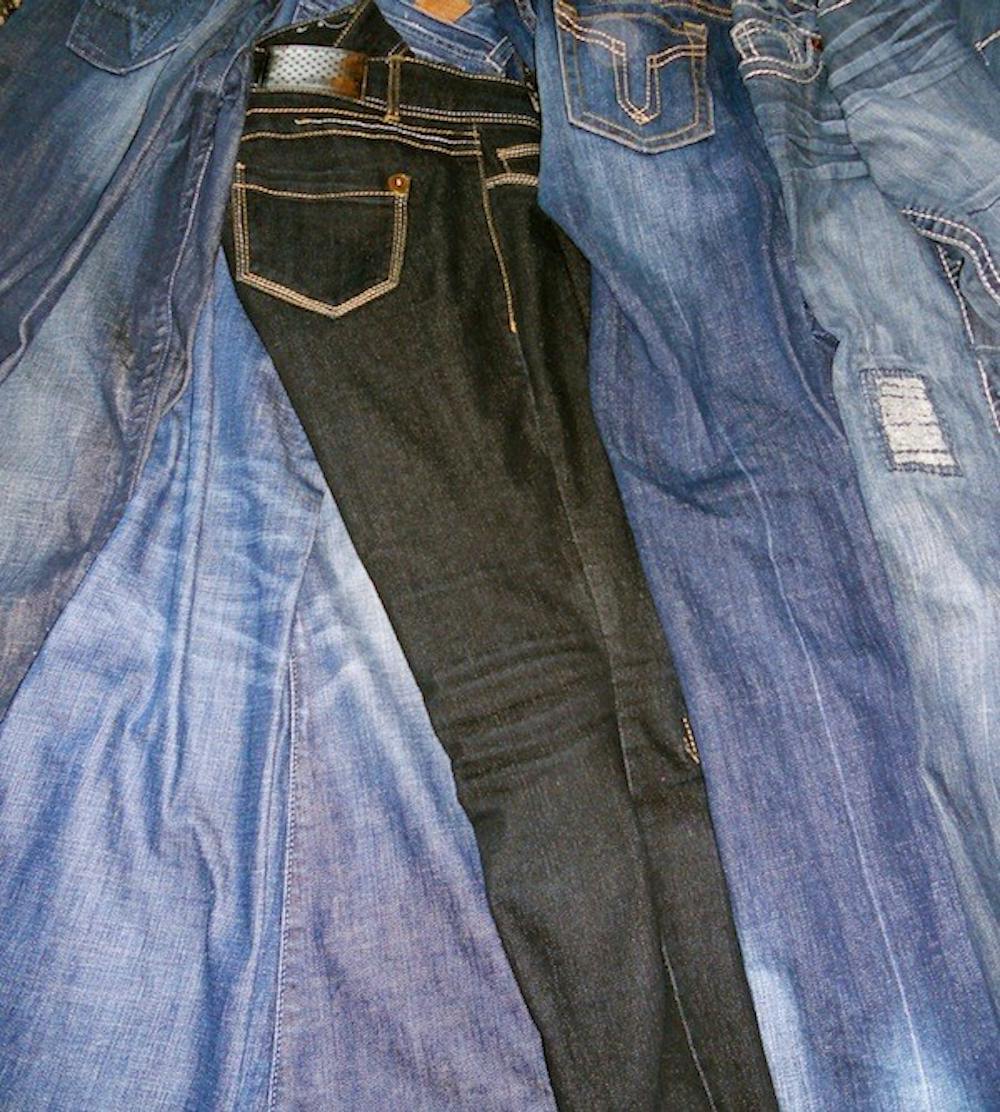 So many jeans to choose from! Photo by Marlee Bever.