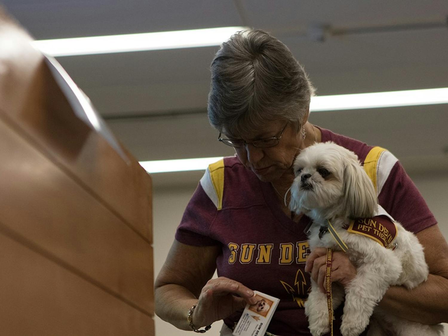Photos: Sun Devil Paws Therapy visits Tempe Undergraduate Student Government