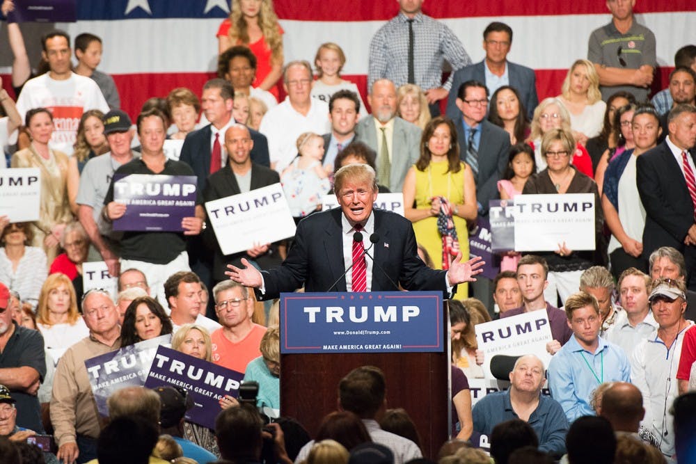 Donald Trump immigration speech high view