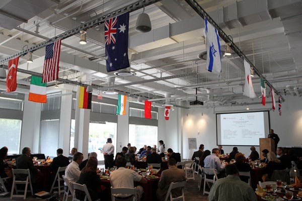 BIOSCIENCE FORUM:  ASU SkySong hosted the sixth Commercializing Life Sciences Forum Lecture on Thursday. The forum explored the continuing challenges faced by bioscience companies and research institutions. (Photo by Nikolai de Vera)