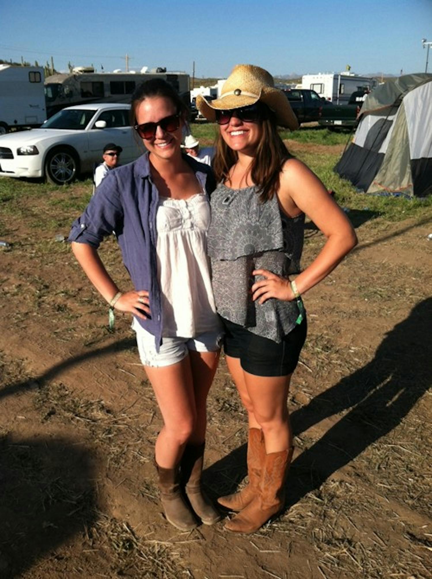 Nicole and Taylor Schwab at Country Thunder. Photo by Nicole Schwab.