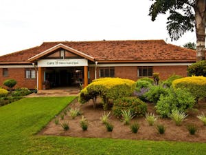 One of CURE's 10 hospitals, this on located in the Uganda. CureU Students have the opportunity to work abroad at these hospitals.