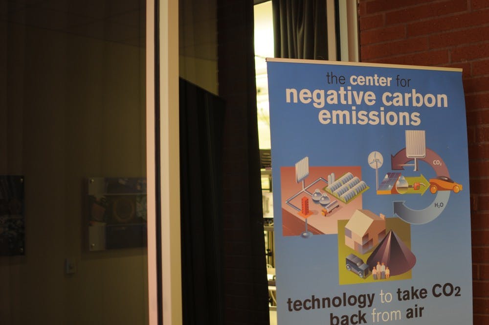 The Center for Negative Carbon Emissions is working on a project to remove carbon dioxide from the atmosphere.