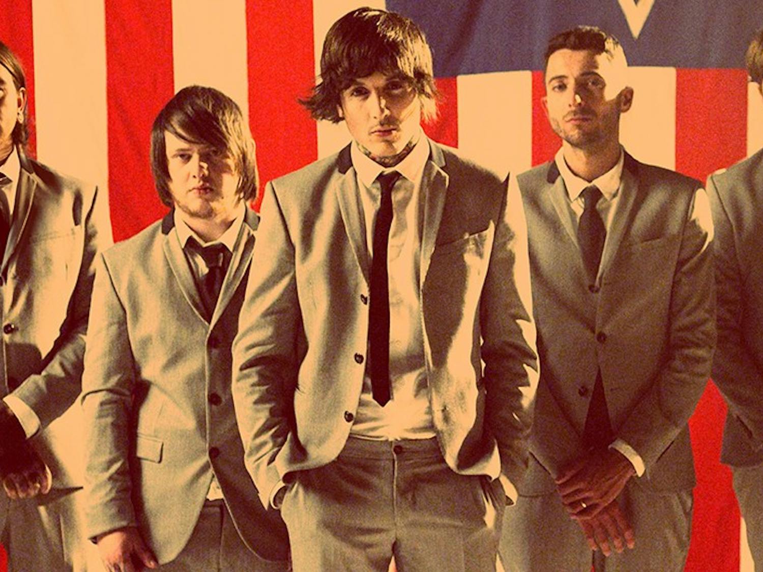 Bring Me The Horizon poses for a photo.