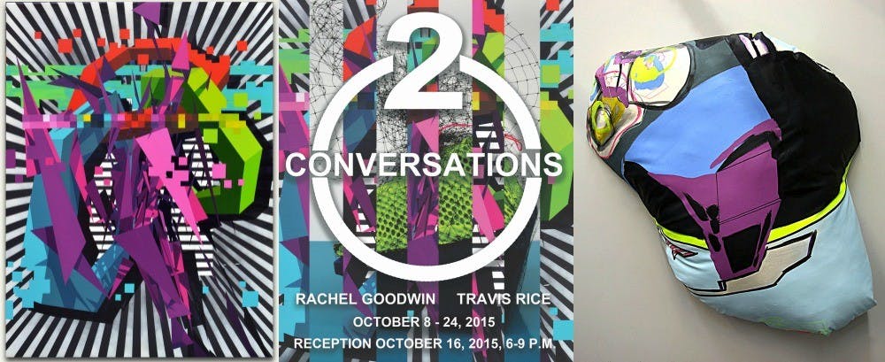 Photos courtesy of Travis Rice (right) and Rachel Goodwin, masters of Fine Arts in Drawing and Painting graduate students.