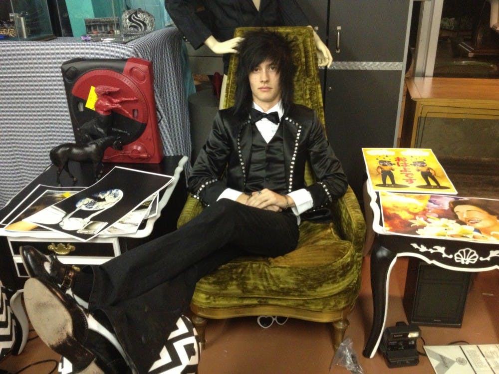 McDamnright is shown as artsy in his attire as he is his art. Photo courtesy of McDamnright.