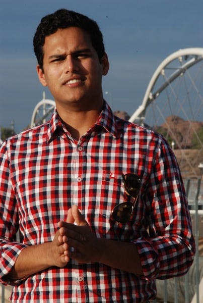 Veekas  Shrivastava, ASU economics graduate, will be speaking at the Youth Town Hall in MU Ventana Ballroom tomorrow from 2-6 p.m. (Photo by W. Scot Grey)