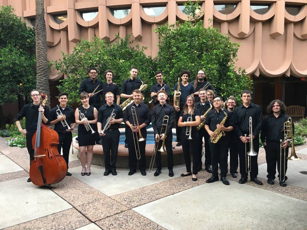 The&nbsp;ASU Big Band poses for photo before last year's Big Band Blastoff on Oct. 6, 2015. The band will take the stage again this Tuesday to perform jazz works from the past and present.