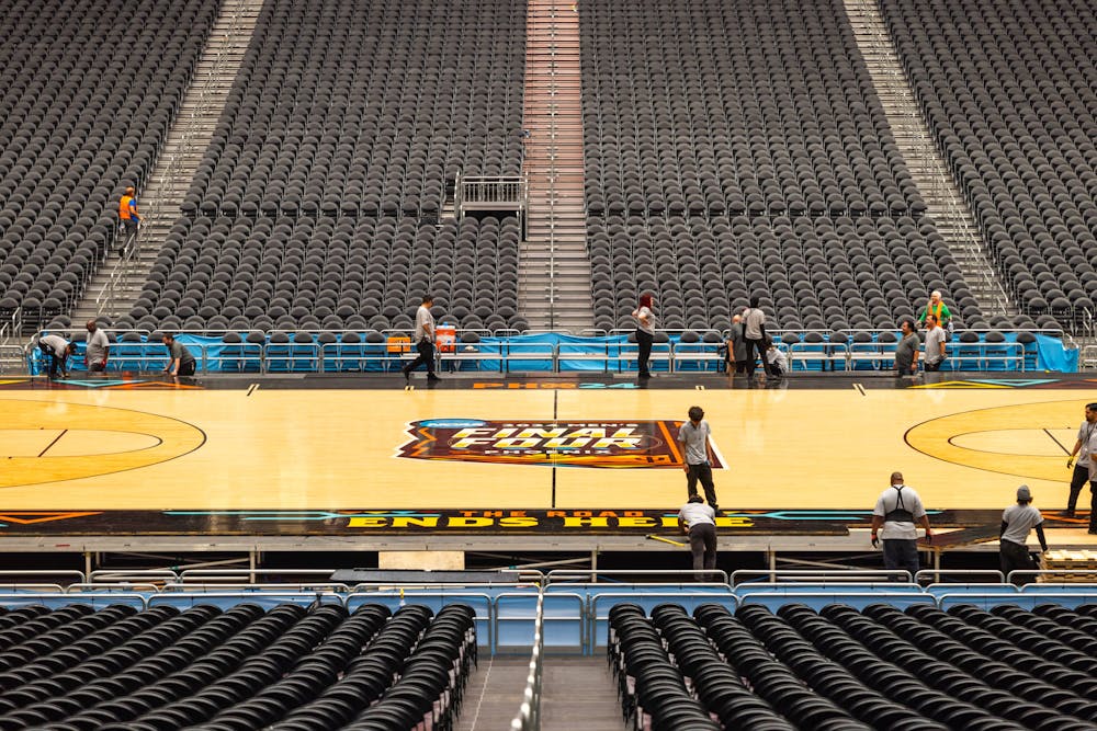 How the Final Four's court got to Arizona from the small, Michigan town