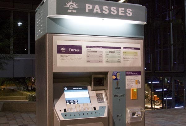 NO FREE RIDE: Starting this Monday, fare inspection on the light-rail has increased in an effort to emphasize the importance of paying for your ride. (Photo by Annie Wechter)