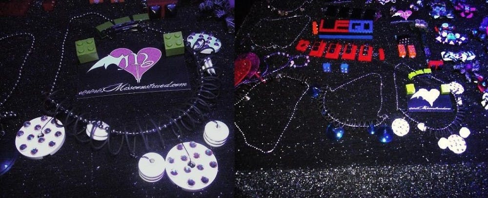 Creative necklaces and lego jewelry made an appearance. Photo by Faith Breisblatt. 