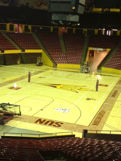 Sun Devil basketball looks to fill the stands with fans at Wells Fargo Arena in Tempe. Photo by Evan Triantafilidis.