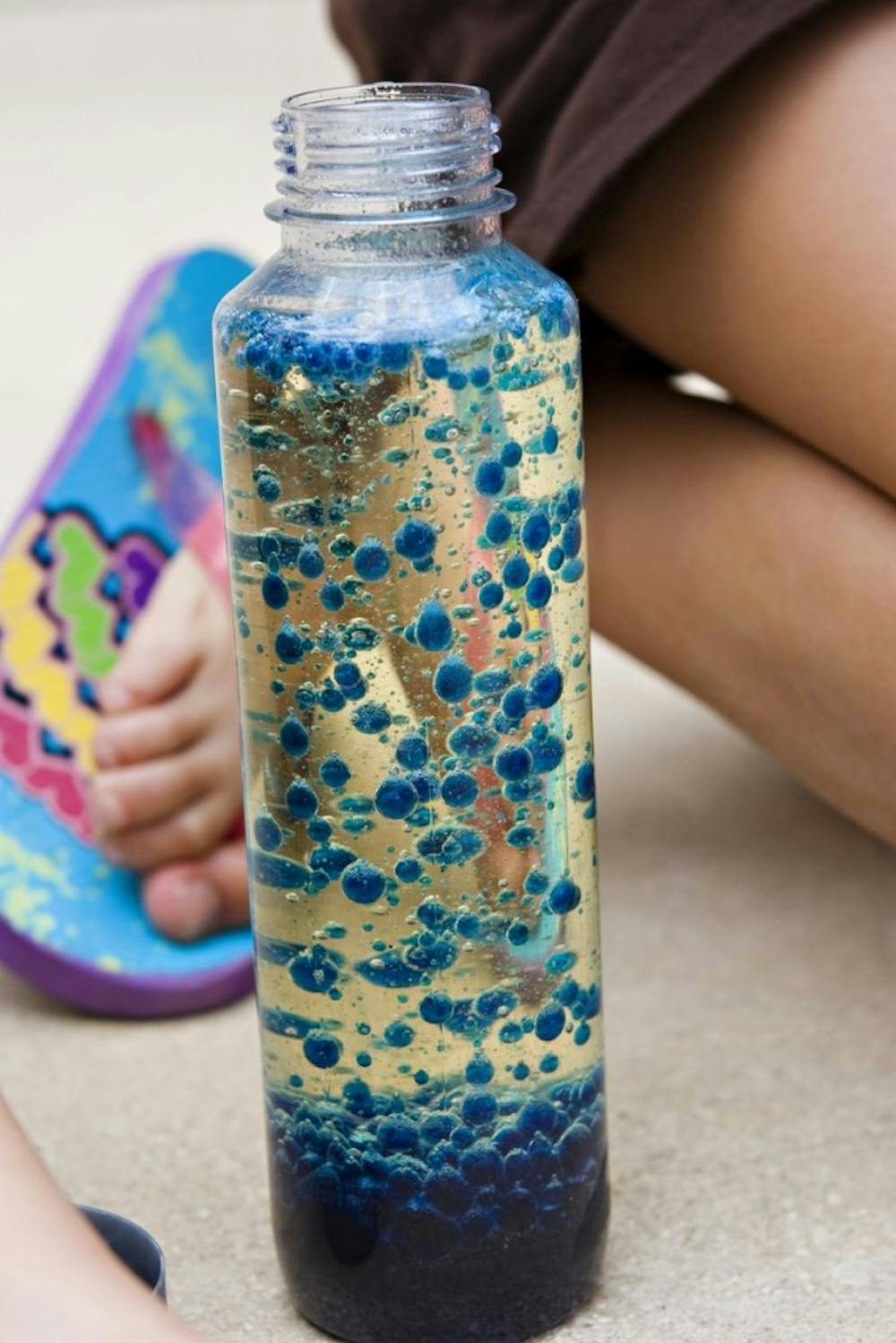 A DIY bubbling lava lamp. Photo from S.L. Smith Photography.