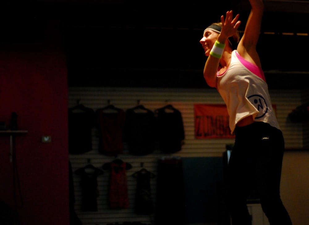 Krista Patient is a senior nutrition communications student at the school of Nutrition and Health Promotion. Patient recently opened Z Room Dance and Fitness in tempe which teaches Zumba, barre, and yoga. (Photo by Murphy Bannerman)