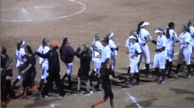 FIRST TIME FOR EVERYTHING: ASU freshman pitcher Sam Parlich threw a complete game in the Sun Devils’ 4-2 win at UCLA on Saturday. ASU swept the Bruins in a three-game series in Westwood for the first time in program history over the weekend. (Photo by Michael Arellano)