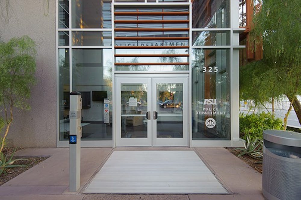 The ASU Police Department headquarters is seen in Tempe on Tuesday, Sept. 30, 2014. The department is under criticism for acquiring 70 M-16 assault rifles through a Pentagon surplus program. (Photo by Ben Moffat)