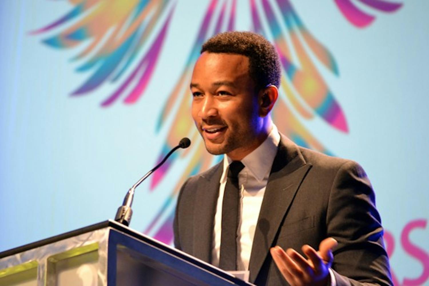 Singer, songwriter and philanthropist John Legend spoke about improving education at the NASPA Student Affairs Administrators in Higher Education Conference in downtown Phoenix. (Photo by Mackenzie McCreary)