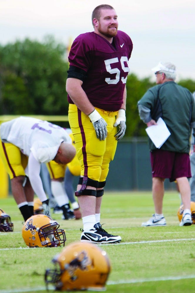 BIG BOOT: Redshirt senior punter Trevor Hankins takes the field earlier this season. Hankins 45.5 yards per punt average is currently third in the Pac-10 Conference and 10th  in the nation. (Photo by Scott Stuk)
