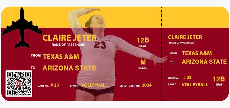 Arizona State - NCAA Womens Volleyball : Claire Jeter - T-Shirt