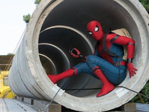 Tom Holland as Spider-Man in "Spider-Man: Homecoming"