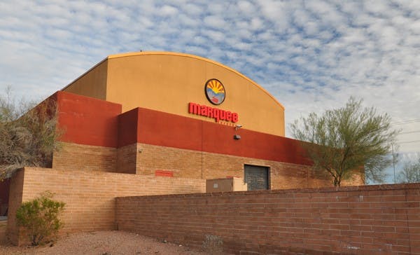 RIDE, ROCK AND ROLL: The Marquee Theatre, located on Mill Avenue north of Tempe Town Lake, is one of Tempe's best-known music venues and is only a short walk from the Center Parkway and Washington Street light rail stop. (Photo by Aaron Lavinsky)