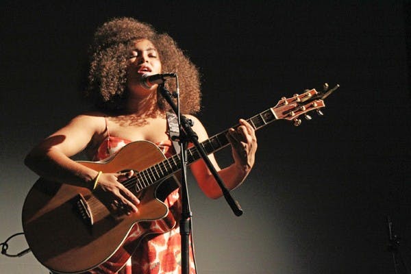 SHOWCASING TALENT: AJ Odneal performs at the Songwriters' Showcase Saturday night at the Tempe Center for the Arts. (Photo by Rosie Gochnour)