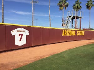 Katie Burkhart's jersey was&nbsp;retired to ASU softball's Wall of Honor on Saturday, April 23, 2016 at Farrington Stadium in Tempe, Arizona.