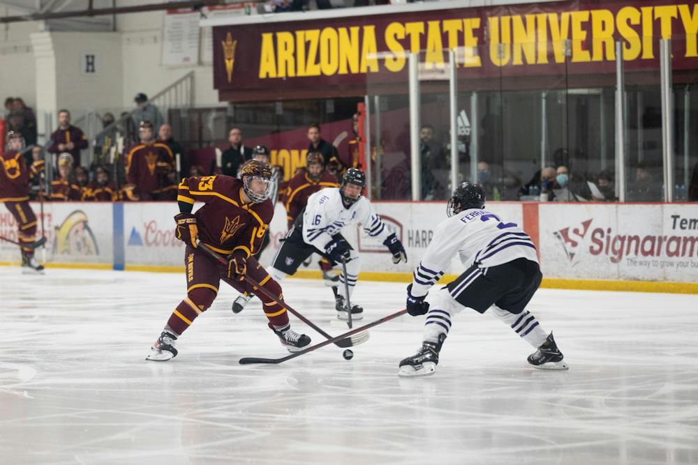 ASU men's hockey splits series with Colorado College - The Arizona ...