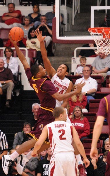 The Stanford Cardinal Men's Basketball team defeat the Arizona State WIldcats by 83-75 in Stanford, California on February 5th, 2011 (Simon Warby/The Stanford Daily)
