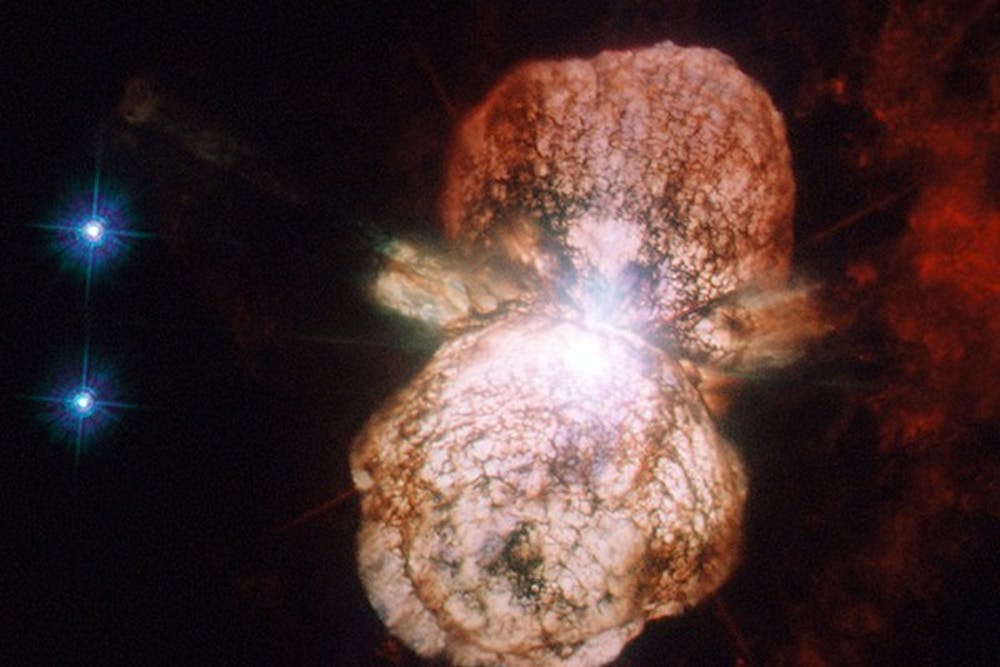 ASU astrophysicists will study how elements are synthesized inside of stars like Eta Carinae, pictured here.
(Photo Courtesy of Frank Timmes)