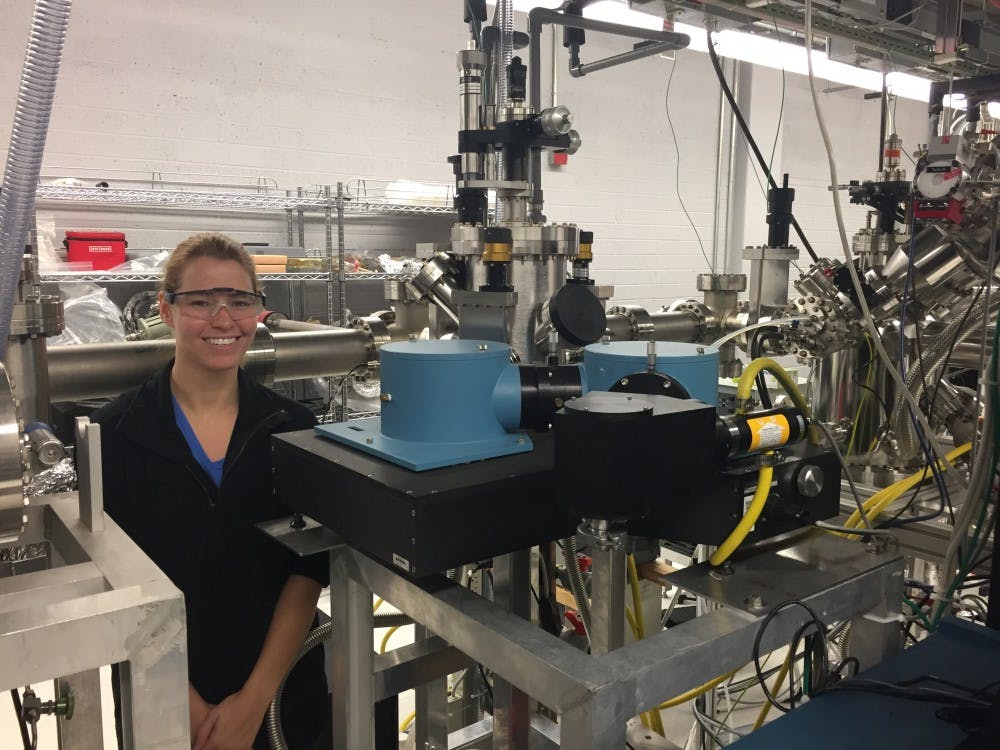 Dr. Eller poses for a photo in her lab on Jan. 19, 2017.