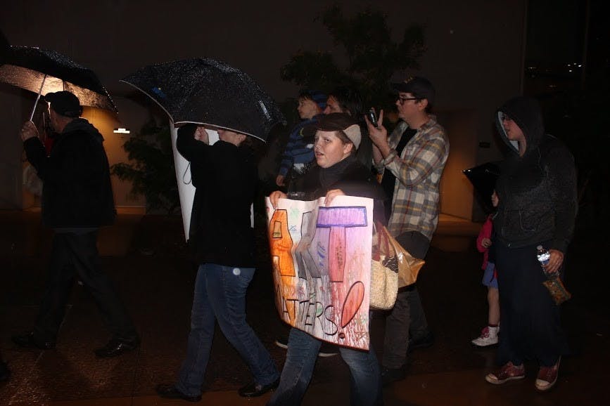 Hans Keller is pictured in front of the "Today I Will Make" mural on ASU's Polytechnic campus. Keller lives with autism and says that ASD@ASU is a great resource for students who are living with autism. (Photo by Dominic Valente) 